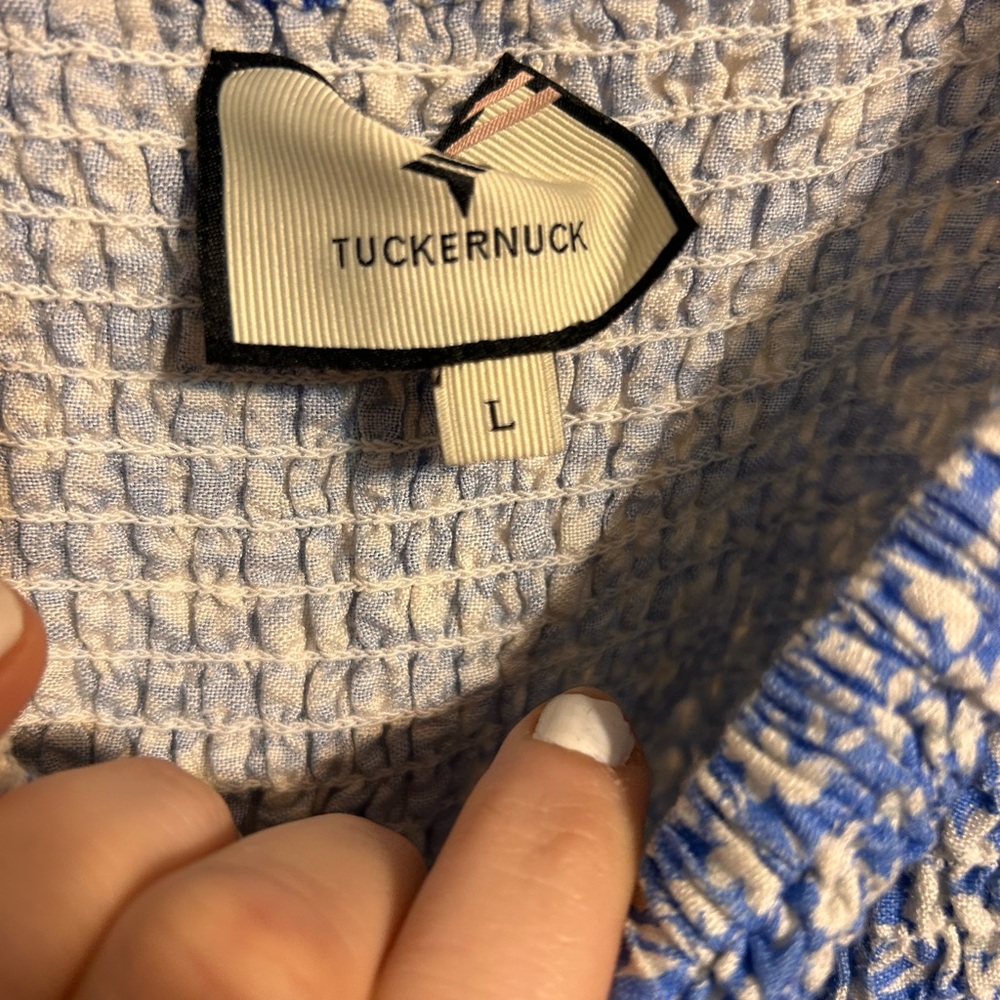Tuckernuck x Cameron Wimberly Eubanks Blooms On Broad Annie Smocked Dress Large - Picture 5 of 6